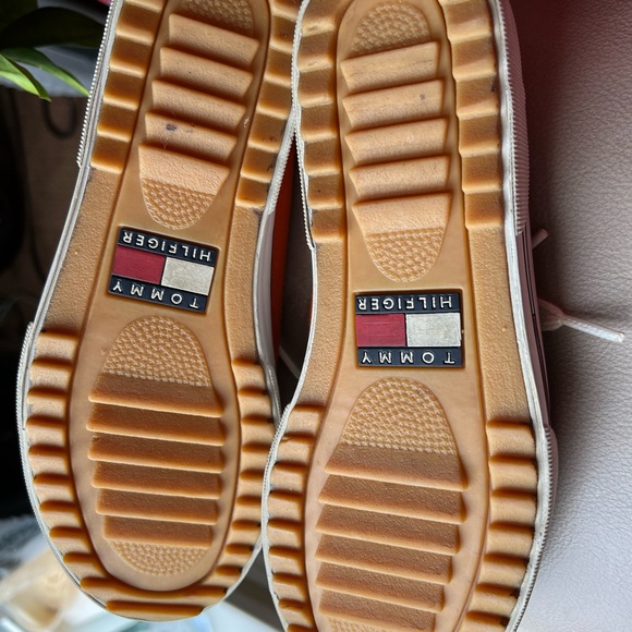 Size 6m Tommy Hilfiger orange tommy hilfiger mules Tennis Shoe Sneaker Vintage - Picture 5 of 6